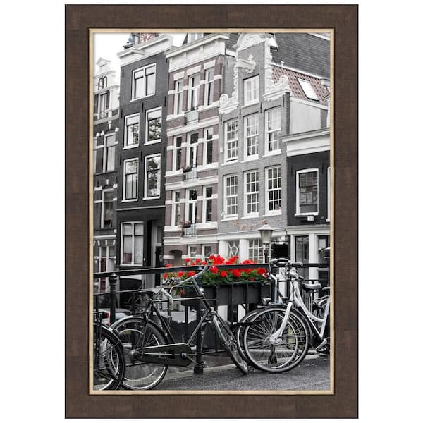 Amanti Art Lined Bronze Picture Frame Opening Size 24 x 36 in.