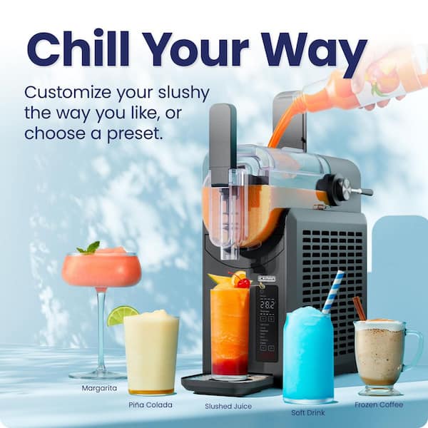 ICEMAN 200W Black Slushy-Maker with 48 oz. Tank and Customizable