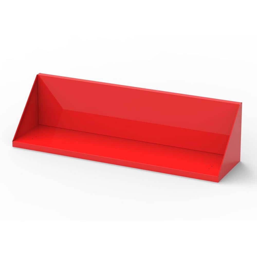 Steel Garage Wall Shelf in Red (47.9 in. W x 9.8 in. H x 9.8 in. D)