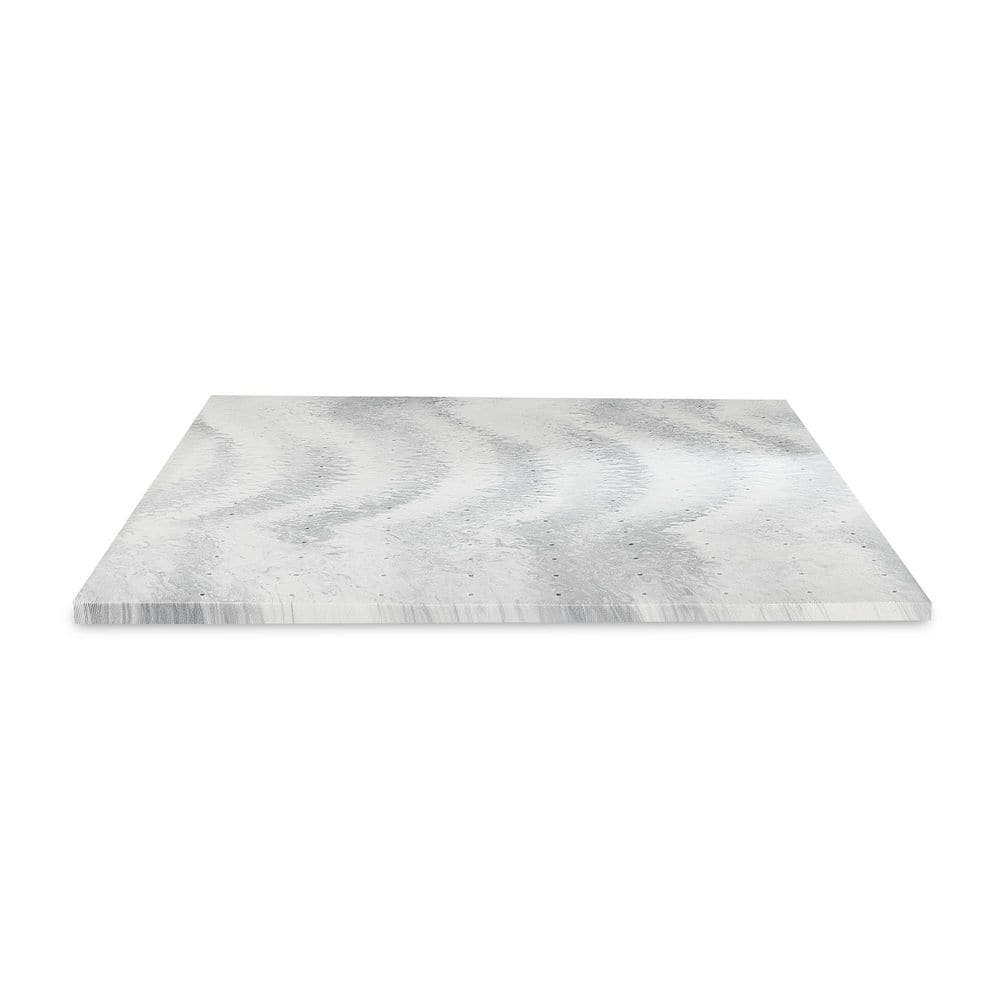 King Charcoal Swirl Memory Foam Mattress Topper
