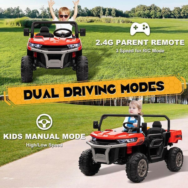 JOYRACER 24-Volt 4 x 200-Watt Ride on Toys with Remote, Metal