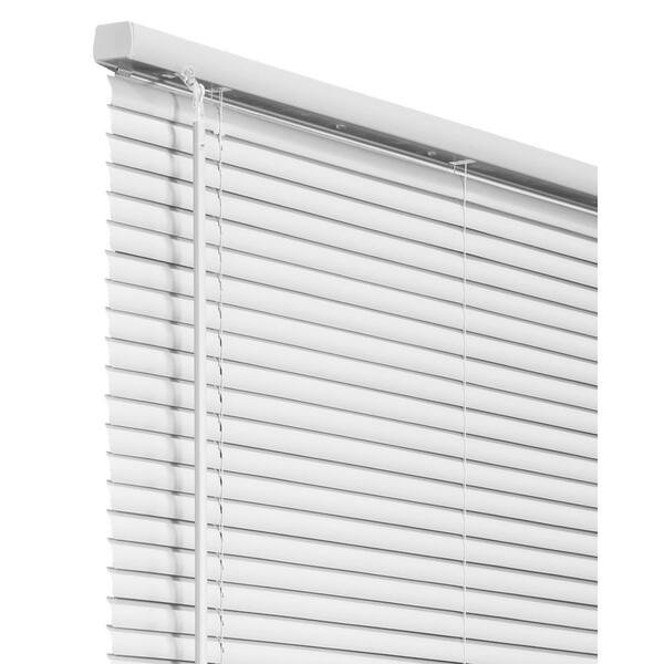 CHICOLOGY Cordless 1-Inch Vinyl Mini Blinds, Gloss White (Room Darkening) 42"W X 36"H