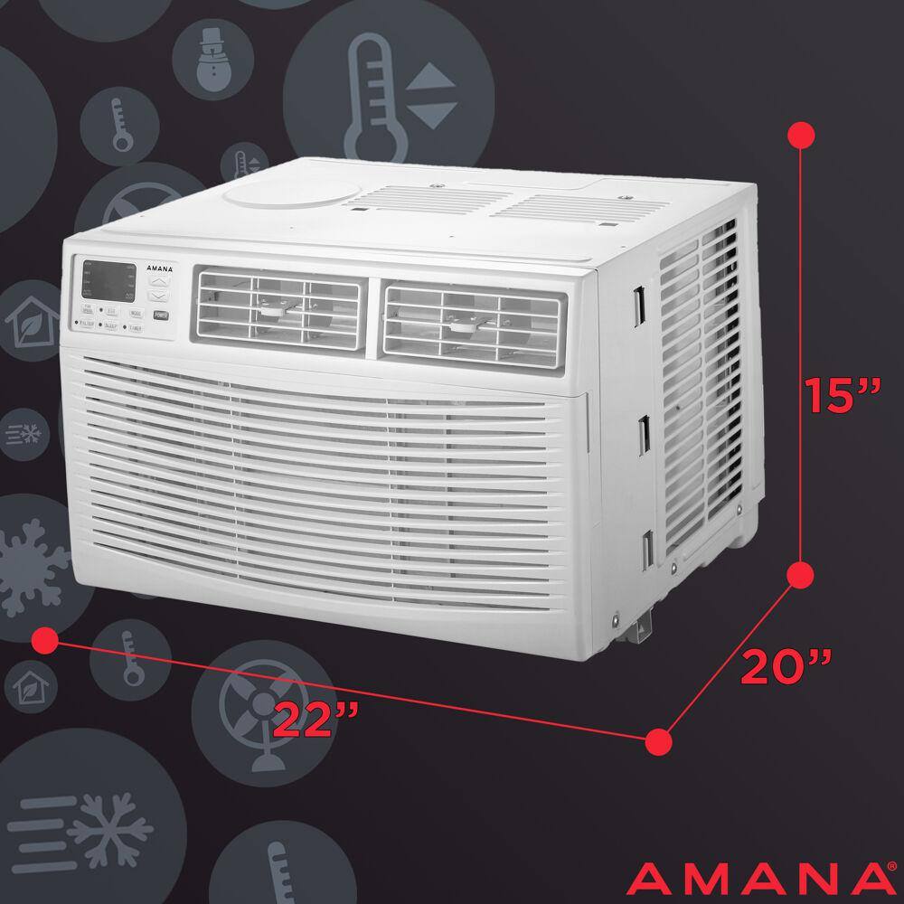 Amana 10000 BTU White Window-Mounted Air Conditioner with Remote