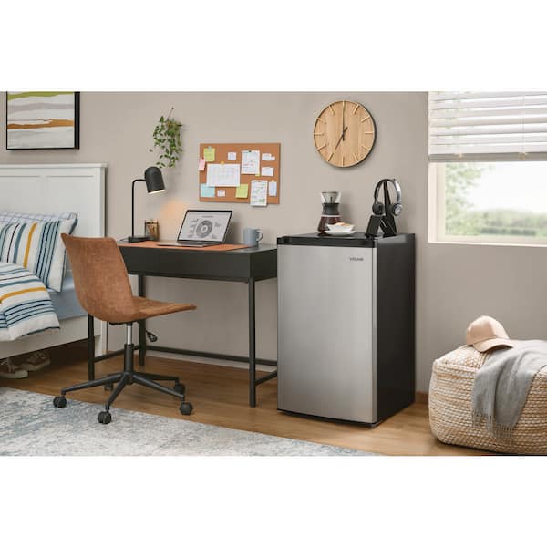 Vissani 4.4 cu. ft. Mini Refrigerator in Stainless Look with 7