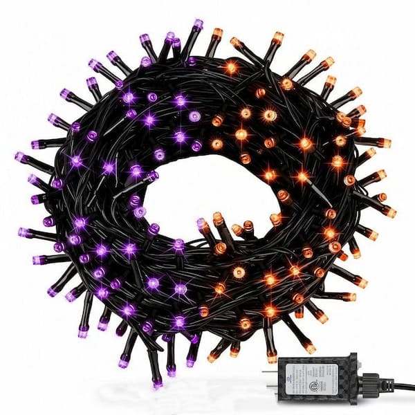 66 ft. 200 LED Halloween String Lights Outdoor Waterproof - The Home Depot