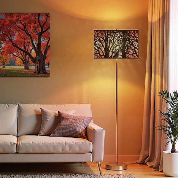 9 in. Black Rectangular Metal Lampshade for Table or Floor Lamps in Bedroom Living Room with 0.43 in. Neckless Fitter