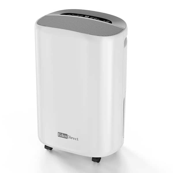 50 pt. 4,000 sq. ft. Dehumidifier in White with Drain Hose, 1 Gal. Bucket, 45dB Quiet for Bedroom, Auto Defrost, Timer