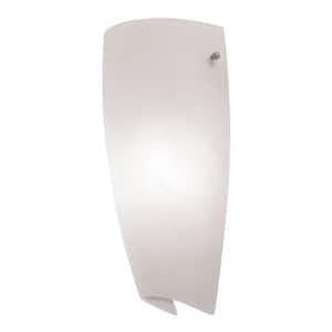Daphne 1 White LED Wall Sconce with White Glass