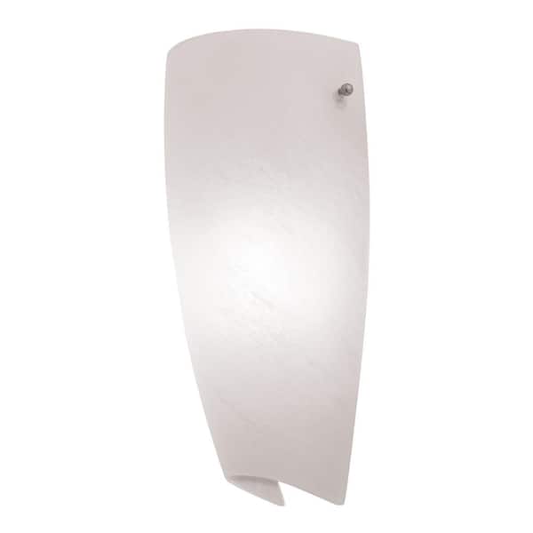 Access Lighting Daphne 1 White LED Wall Sconce with White Glass