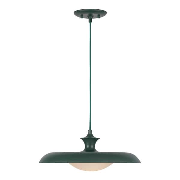 ALORA MOOD Minori 15-in 1 Light 60-Watt Pine Green Pendant Light