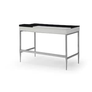 Drayden Black/Grey Desk 2 Storage Drawers 43.3L x 21.6W x 30H