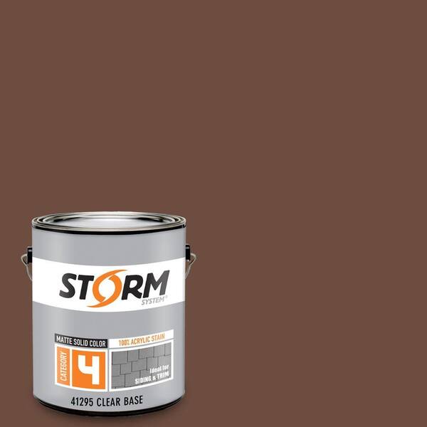 Storm System Category 4 1 gal. Birch Beer Matte Exterior Wood Siding 100% Acrylic Latex Stain