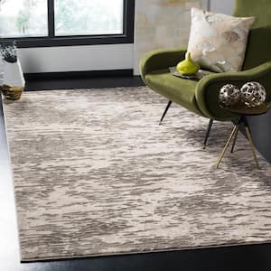 Meadow Gray 9 ft. x 12 ft. Gradient Abstract Area Rug