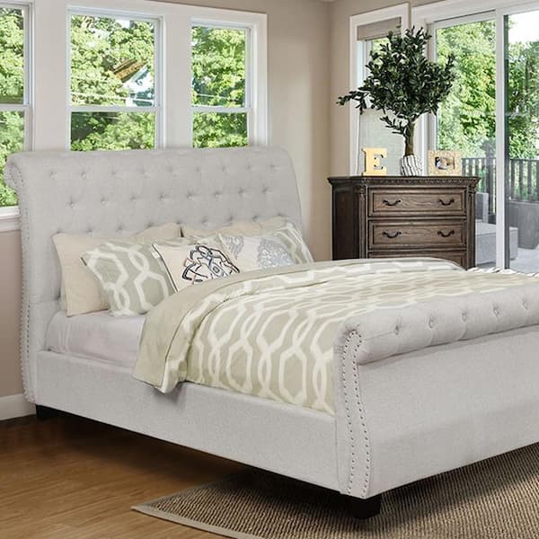 Emanuela in Beige Twin Bed
