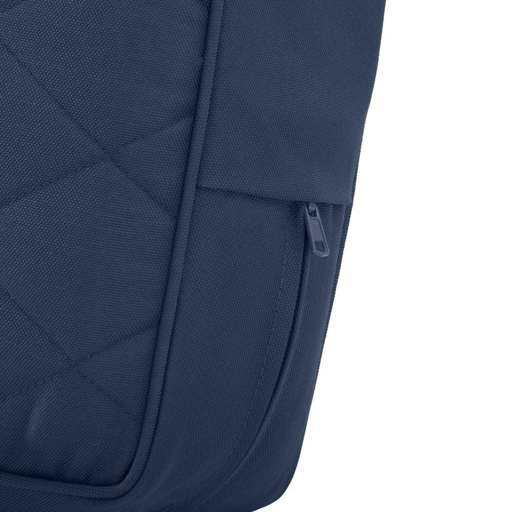 Montlake FadeSafe Navy Quilted Outdoor Settee Cushion, 54"W x 18"D x 3"H