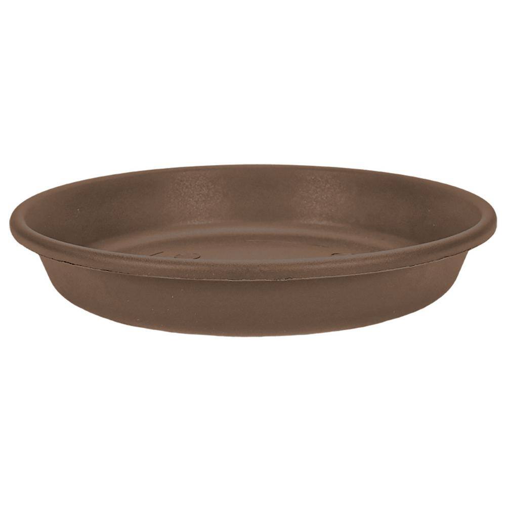 21″ Tall Round Planter – Stone-Plastic Composite – Indoor/Outdoor With Saucer