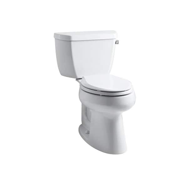 Highline 12 in. Rough In 2-Piece 1.28 GPF Single Flush Elongated Toilet in White Seat Not Included