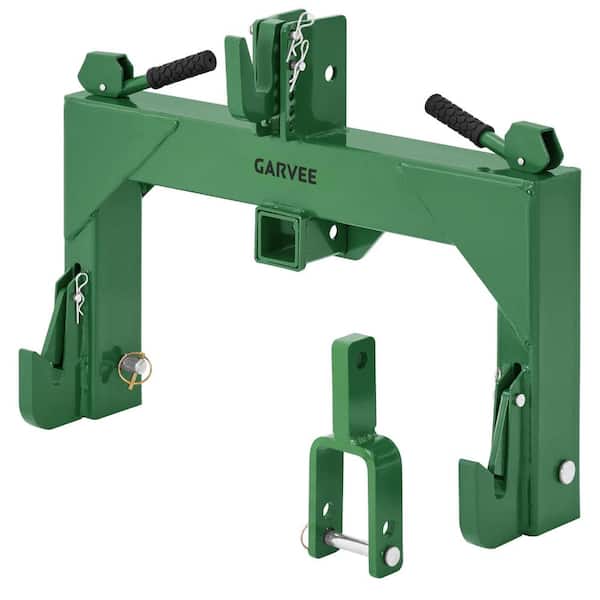 3000 lbs Lift Heavy-Duty 3-Point Quick Hitch with 2" Receiver & Versatile Top Adapter