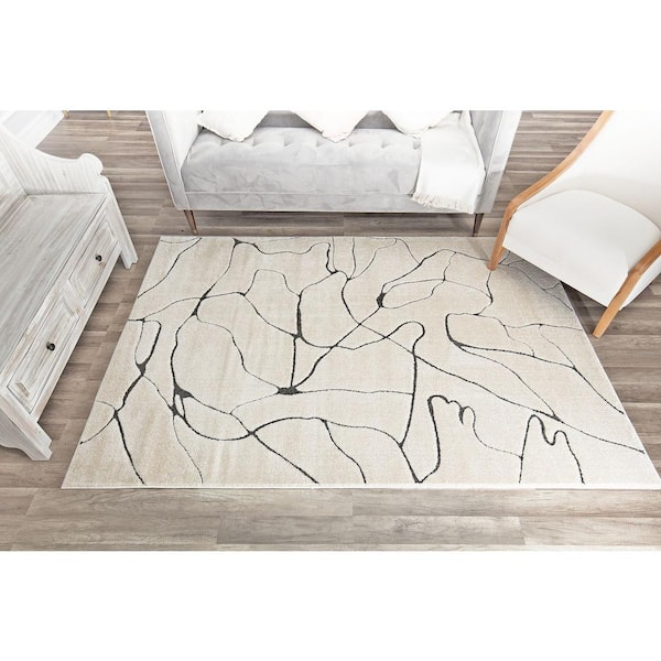 Cadence Marble Beige 5 ft. x 7 ft. Area Rug