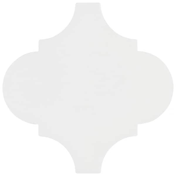 Merola Tile Provenzale Lantern Whiite 7-7/8 in. x 7-7/8 in. Porcelain Floor and Wall Tile (1.04 sq. ft./Pack)