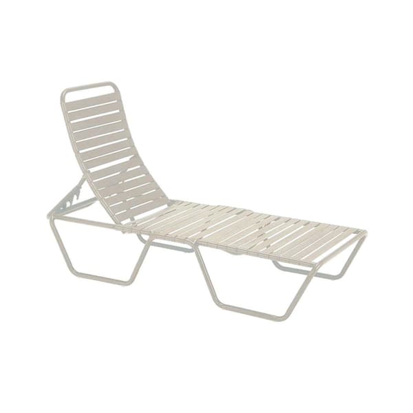 Tradewinds Milan Antique Bisque Commercial Patio Chaise Lounge