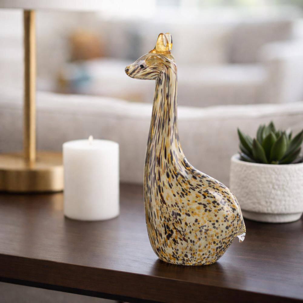 Brown 5 in. x 12 in. Glass Decorative Large Giraffe Figurine price history on PriceWatchPro
