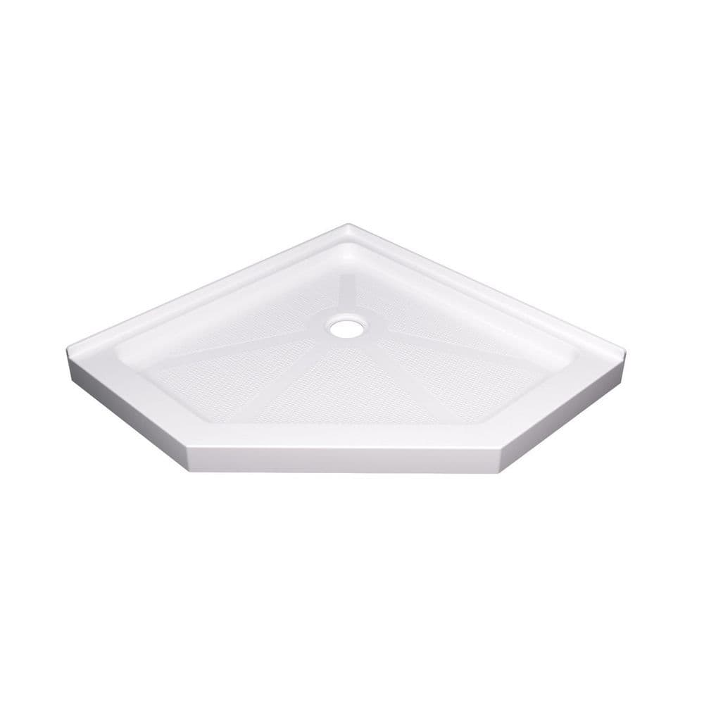 36 in. x 36 in. Neo-Angle Corner Shower Pan Base in White with Drain price history on PriceWatchPro