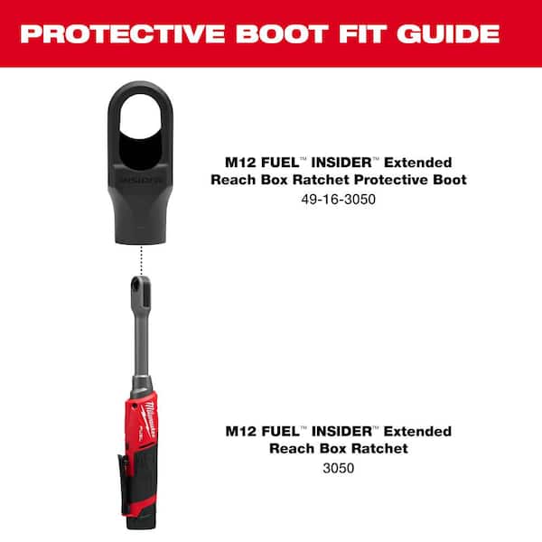 M12 FUEL INSIDER 1/4 in. - 3/8 in. Ratchet Protective Rubber Boot Cover