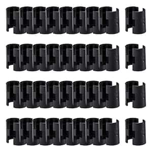 Reusable Cable Ties, 6-Inch Fastening Cable Straps Cable Management, Multi-Purpose Hook & Loop Cord Organizer Wire Ties, Adjustable Cable Organizer Cord Ties, Microfiber Cloth Straps, Black