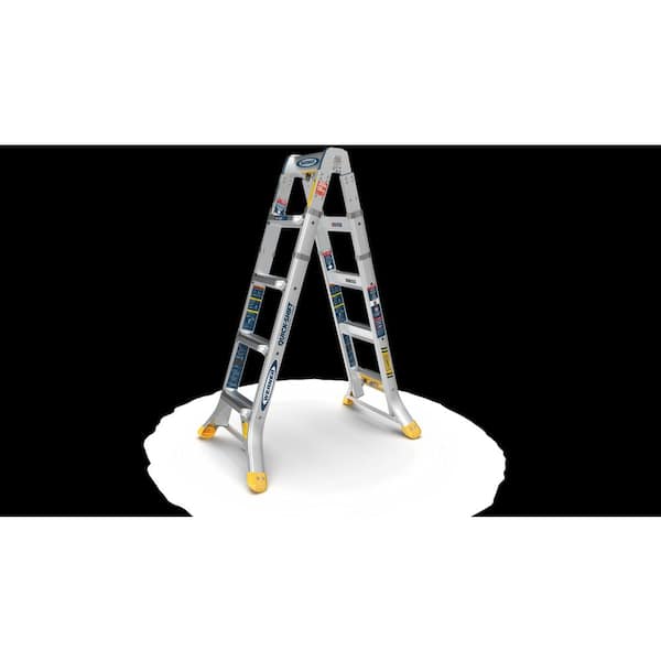 23 ft. Reach Aluminum 5-in-1 QuickShift Multi Position Ladder with 300 lbs. Load Capacity TIA Duty Rating