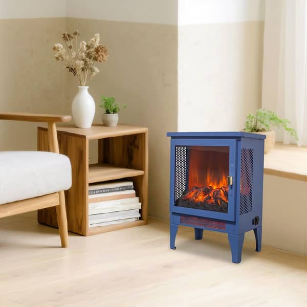 ToolCat 14.2 in. Freestanding Electric Fireplace Stove Heater 400