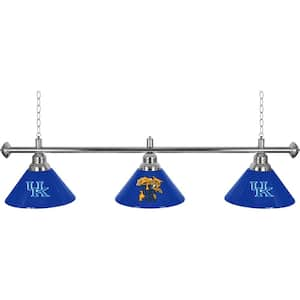 University of Kentucky Wildcats 3-Light Blue Billiard Light