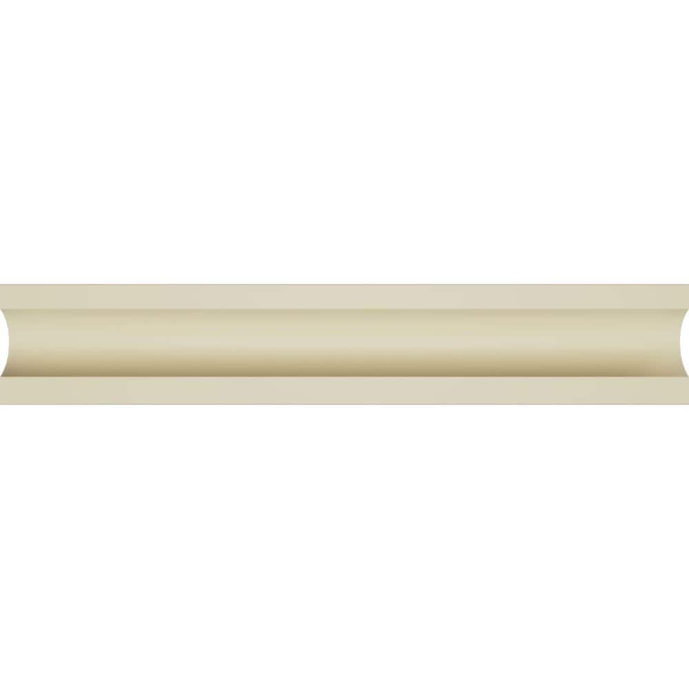 White Polyurethane Reeded Acanthus Leaf Crown Moulding Panel