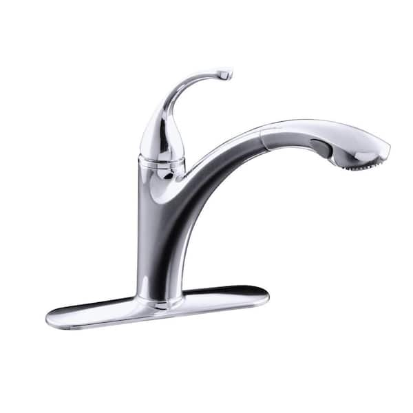 Polished Chrome Kohler Pull Out Kitchen Faucets K 10433 Cp 77 600 