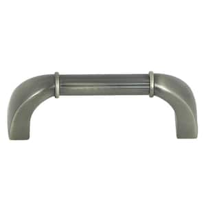 Athens 3 in. Center-to-Center Weathered Nickel Bar Cabinet Pull
