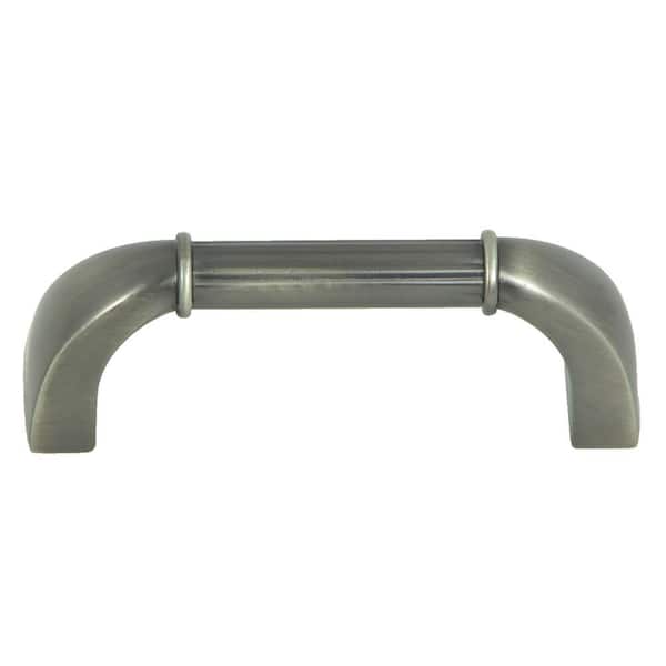 Stone Mill Hardware Athens 3 in. Center-to-Center Weathered Nickel Bar Cabinet Pull