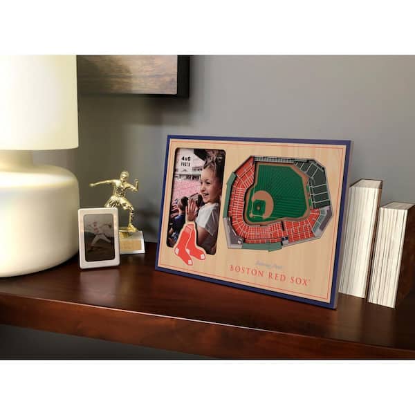 YouTheFan MLB Boston Red Sox Team Colored 3D StadiumView with 4 in
