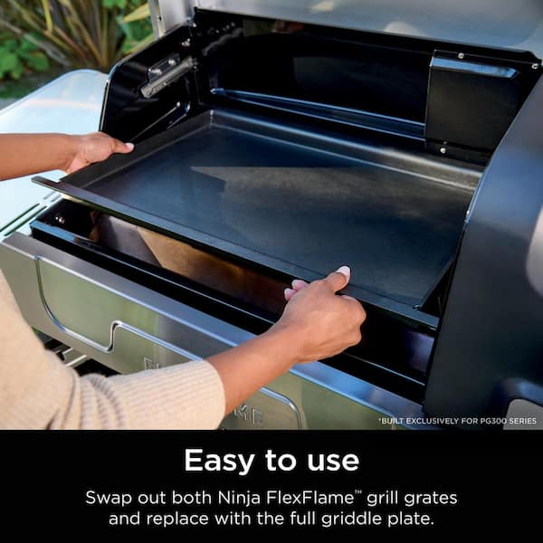 NINJA FlexFlame Premium Full-Size Griddle Plate with Grease Drain
