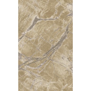 Beige Marble Stone Like Textured Print Non Woven Non-Pasted Textured Wallpaper 57 Sq. Ft.