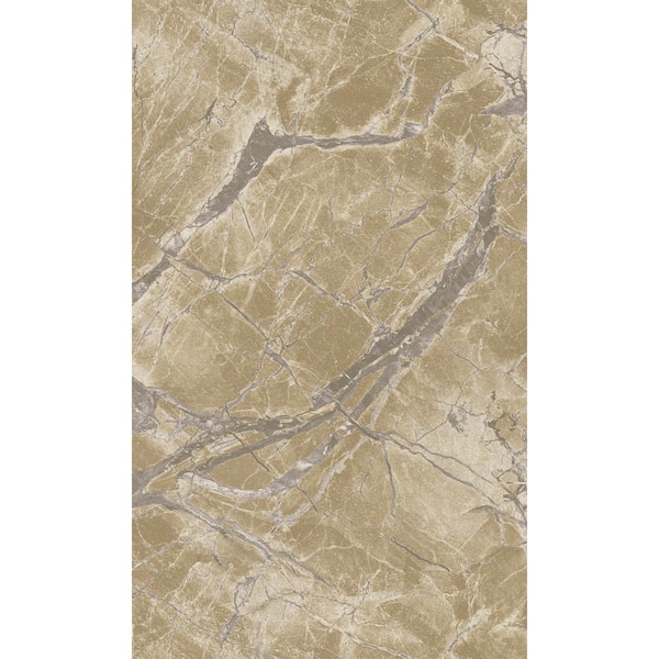 Walls Republic Beige Marble Stone Like Textured Print Non Woven Non-Pasted Textured Wallpaper 57 Sq. Ft.