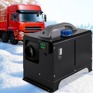 Diesel Air Heater 8-KW, All in-1, 12-Volt Truck Heater, Parking Heater with Black LCD, Remote Control, Fast Heating