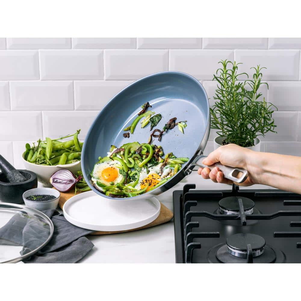 GreenPan 10-Piece Stainless Steel Ceramic Nonstick Cookware Set