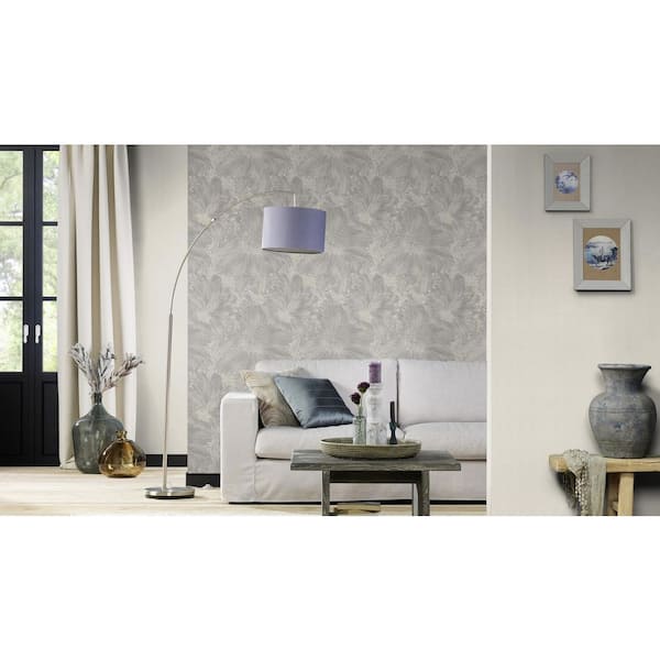 Purser Grey Abstract Wallpaper