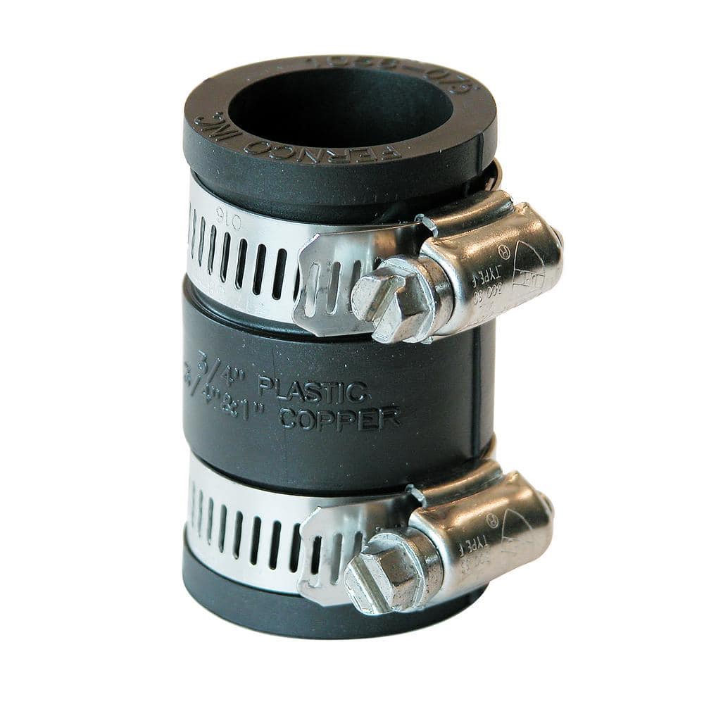 Fernco 3/4 in. x 3/4 in. PVC Flexible Coupling Fittings