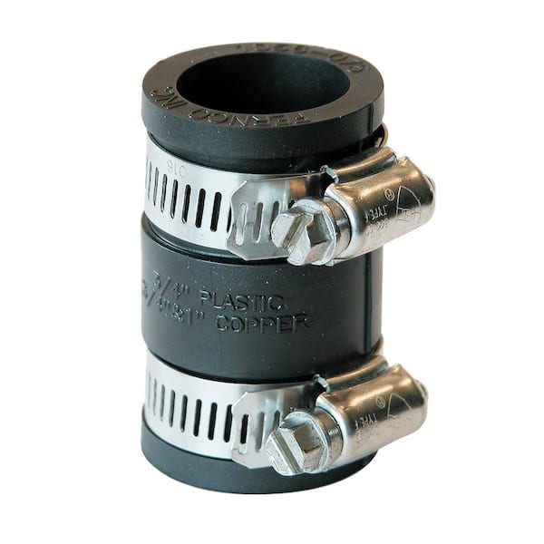 Fernco 3/4 in. x 3/4 in. PVC Flexible Coupling Fittings & Connectors