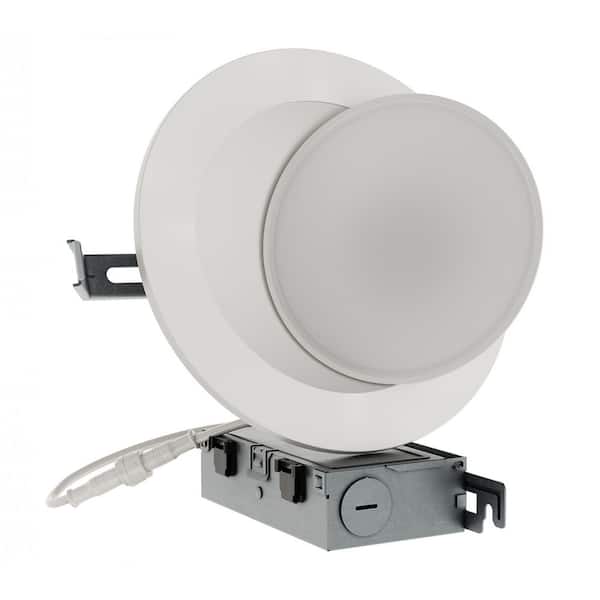 HLA 6 in. Adjustable CCT Integrated LED Recessed Gimbal Downlight, 900 Lumens, 5 CCT Color Selectable 2700K-5000K
