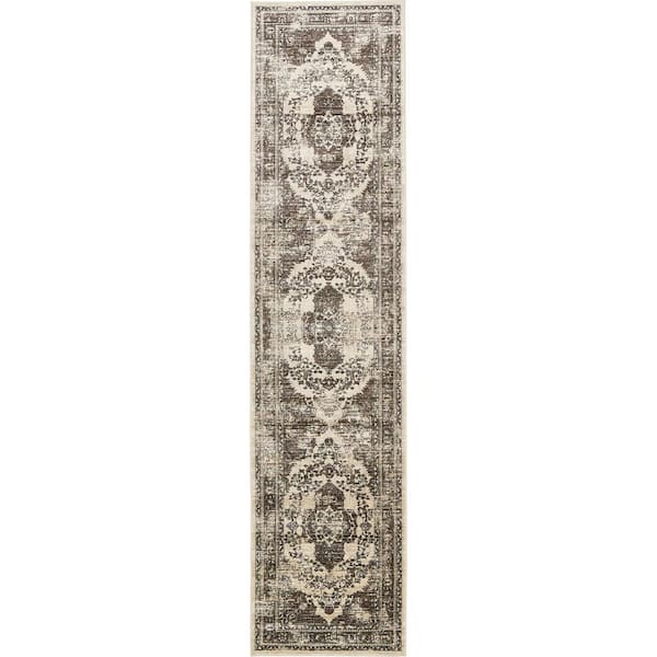 Unique Loom Oslo Norrebro Tan 3' 0 x 13' 0 Runner Rug