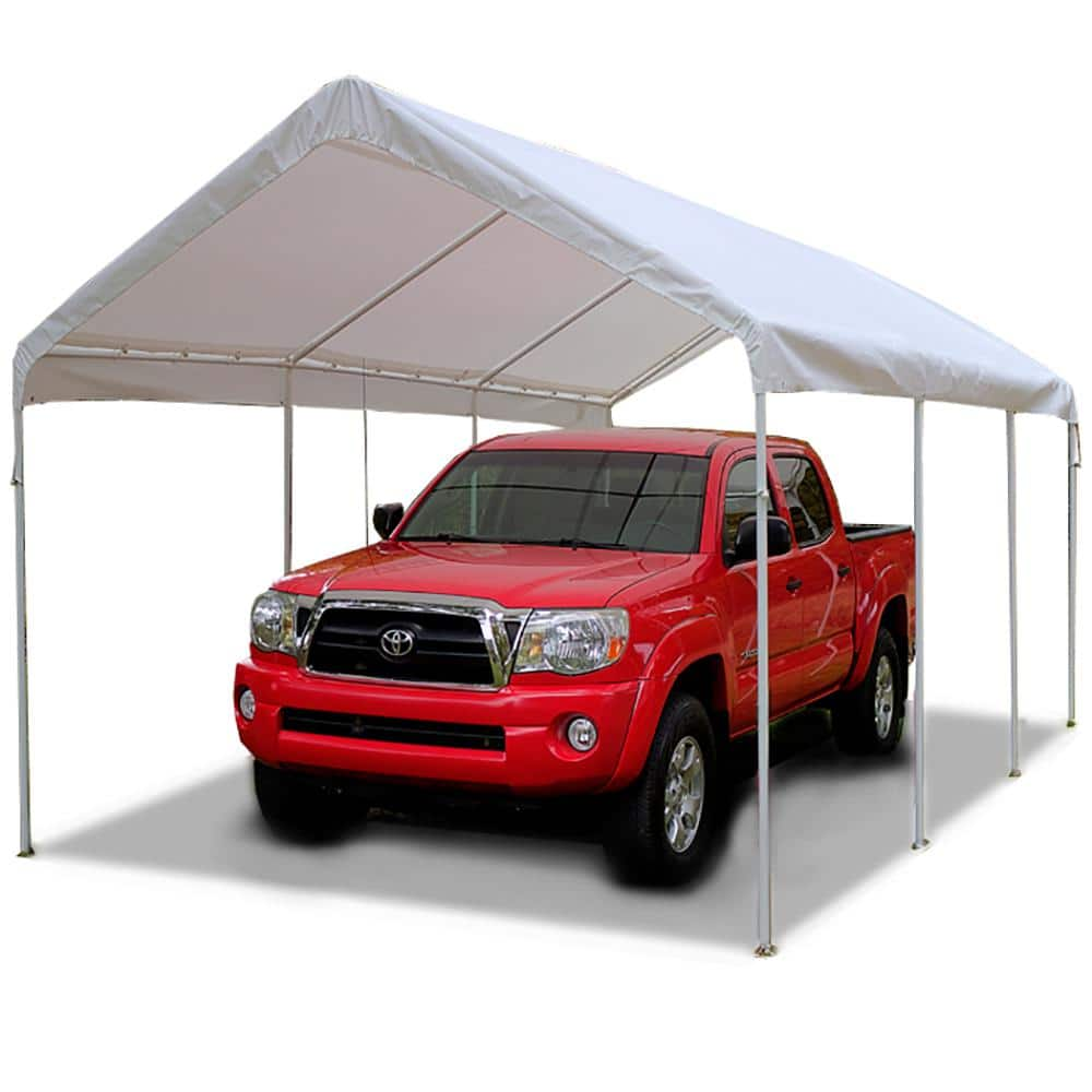 King Canopy Hercules 10 ft. W x 20 ft. D Steel Snow Load Canopy HC1020PCSL  - The Home Depot