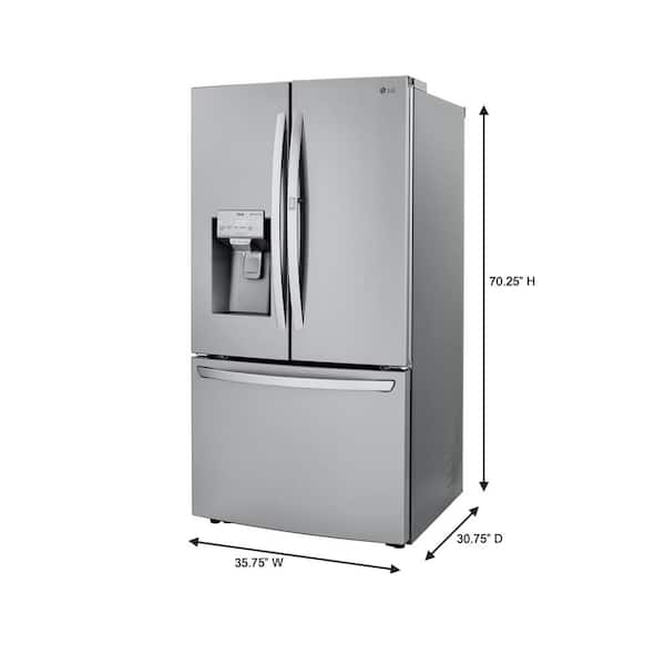 home depot lg stainless steel refrigerator