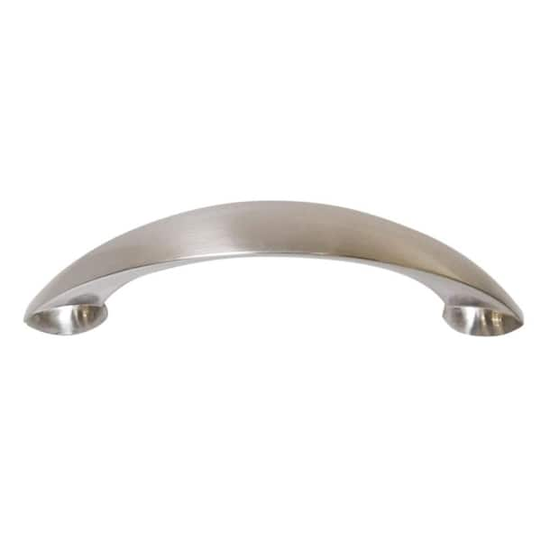 Design House Pinnacle 3-3/4 in. Center-to-Center Brushed Nickel Cabinet Hardware Pull